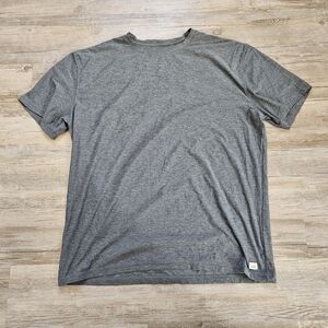 Vuori Men's Strato Tech Heather Gray Short Sleeve T Shirt XXL active Performance